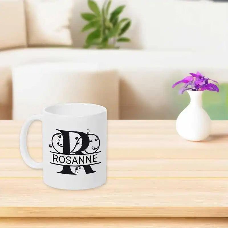 Keramik Tasse mit Namen | Motiv 1 | Rosanne - Druckerino