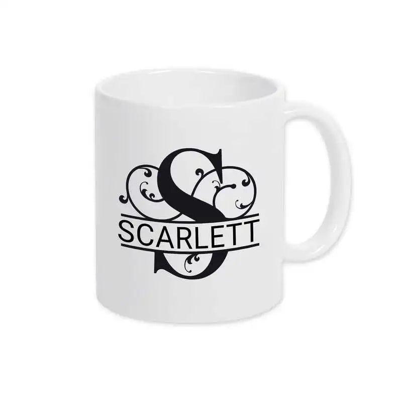 Keramik Tasse mit Namen | Motiv 1 | Scarlett - Druckerino
