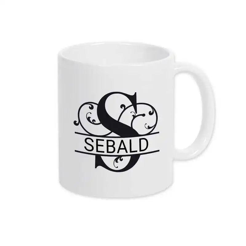Keramik Tasse mit Namen | Motiv 1 | Sebald - Druckerino