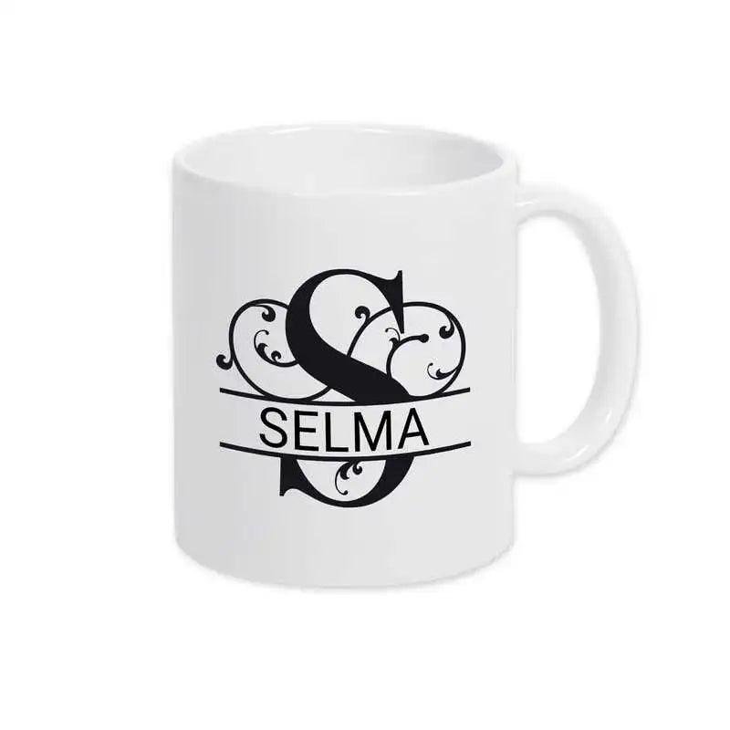 Keramik Tasse mit Namen | Motiv 1 | Selma - Druckerino