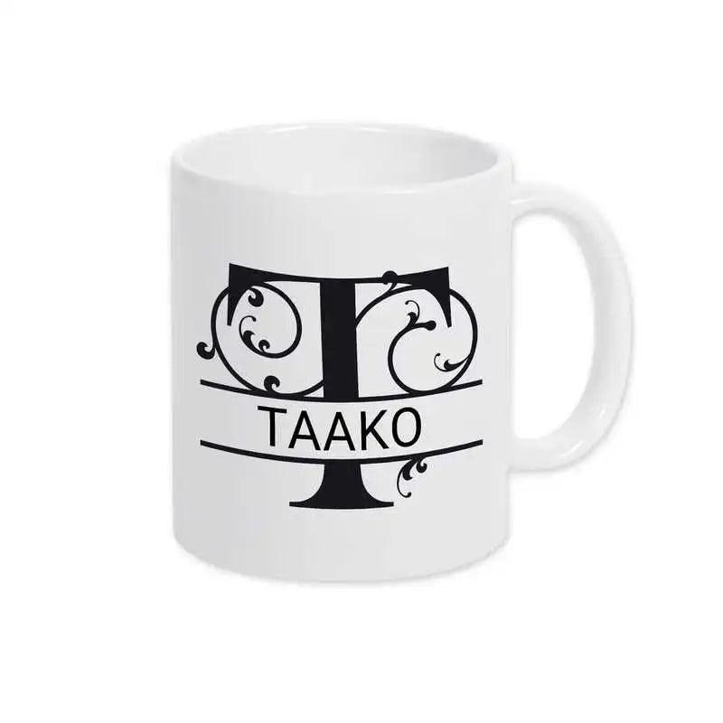 Keramik Tasse mit Namen | Motiv 1 | Taako - Druckerino