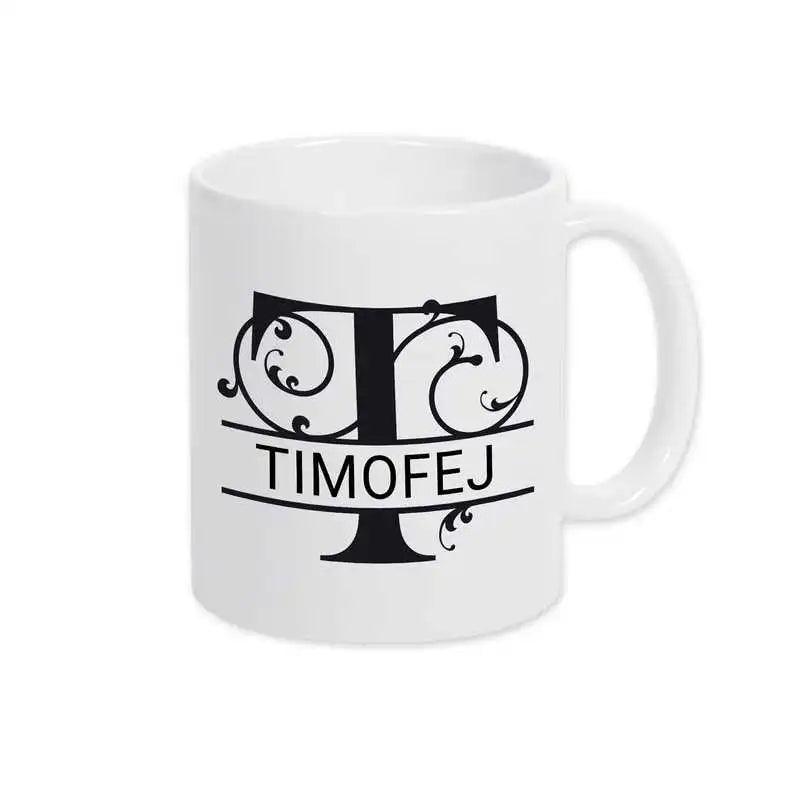 Keramik Tasse mit Namen | Motiv 1 | Timofej - Druckerino