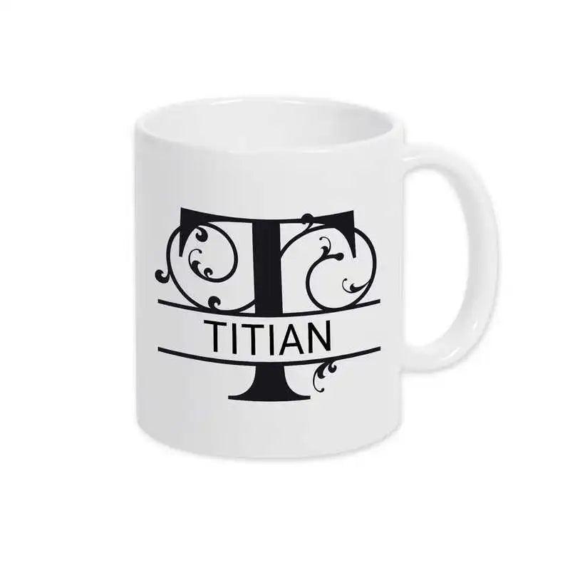 Keramik Tasse mit Namen | Motiv 1 | Titian - Druckerino