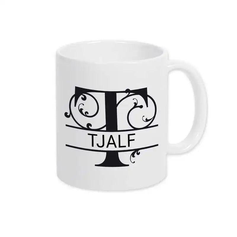 Keramik Tasse mit Namen | Motiv 1 | Tjalf - Druckerino