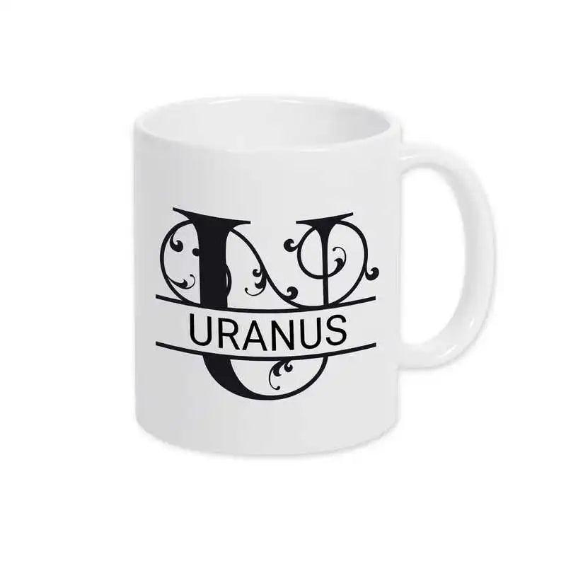 Keramik Tasse mit Namen | Motiv 1 | Uranus - Druckerino