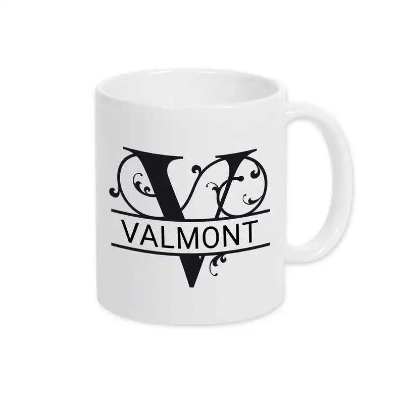 Keramik Tasse mit Namen | Motiv 1 | Valmont - Druckerino