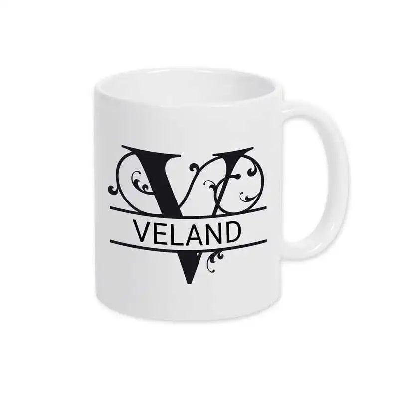 Keramik Tasse mit Namen | Motiv 1 | Veland - Druckerino