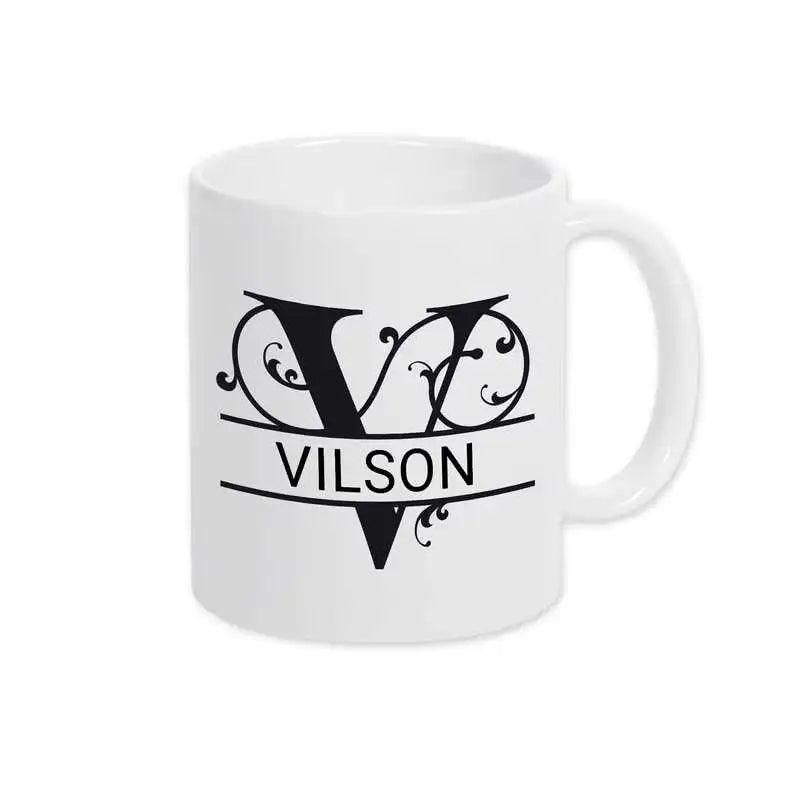 Keramik Tasse mit Namen | Motiv 1 | Vilson - Druckerino