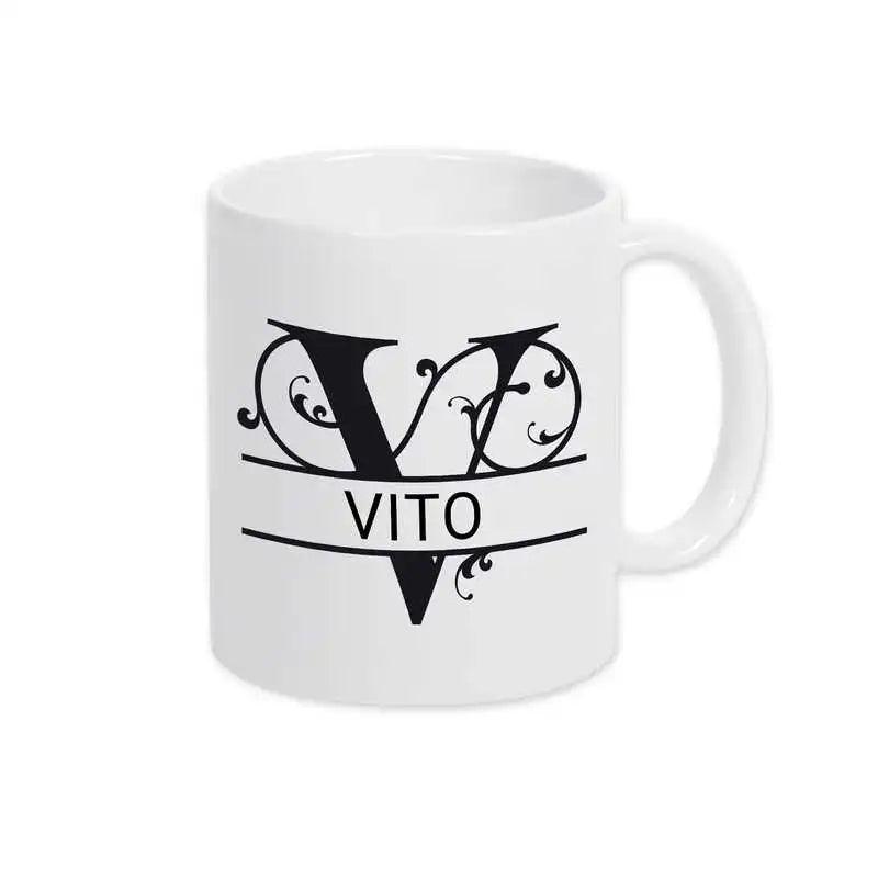 Keramik Tasse mit Namen | Motiv 1 | Vito - Druckerino