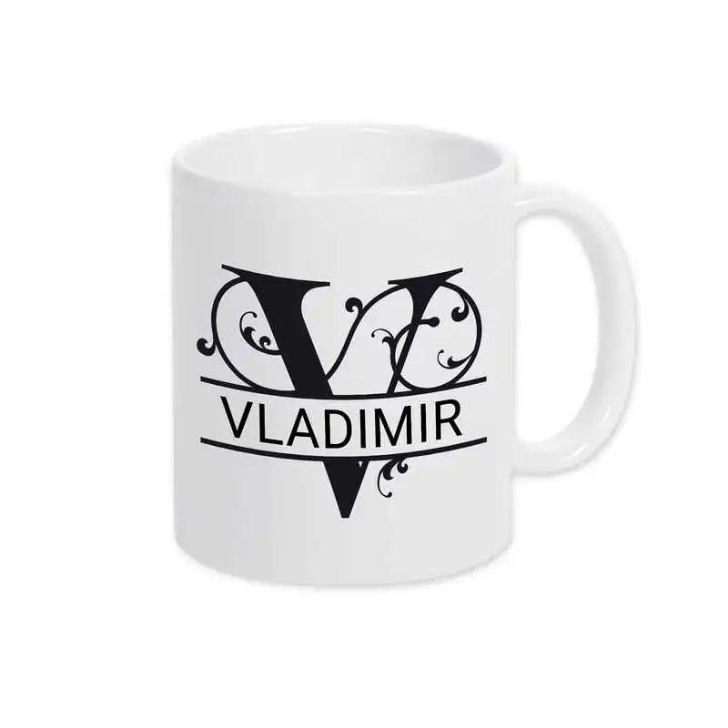 Keramik Tasse mit Namen | Motiv 1 | Vladimir - Druckerino