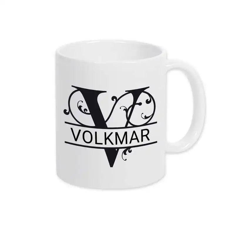 Keramik Tasse mit Namen | Motiv 1 | Volkmar - Druckerino