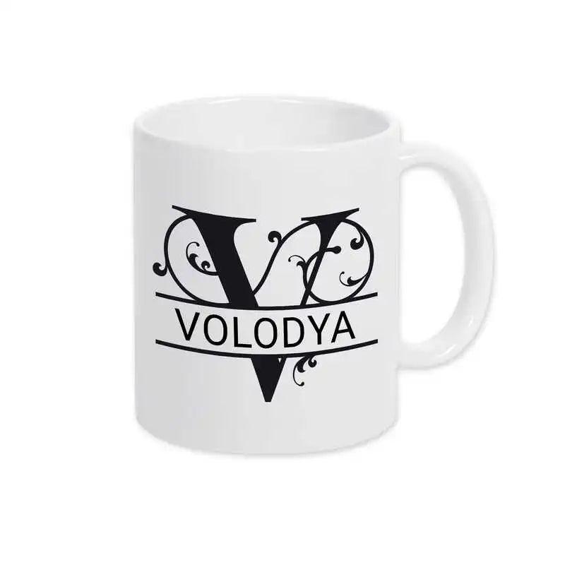 Keramik Tasse mit Namen | Motiv 1 | Volodya - Druckerino