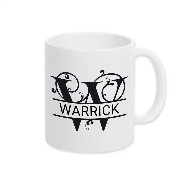Keramik Tasse mit Namen | Motiv 1 | Warrick - Druckerino