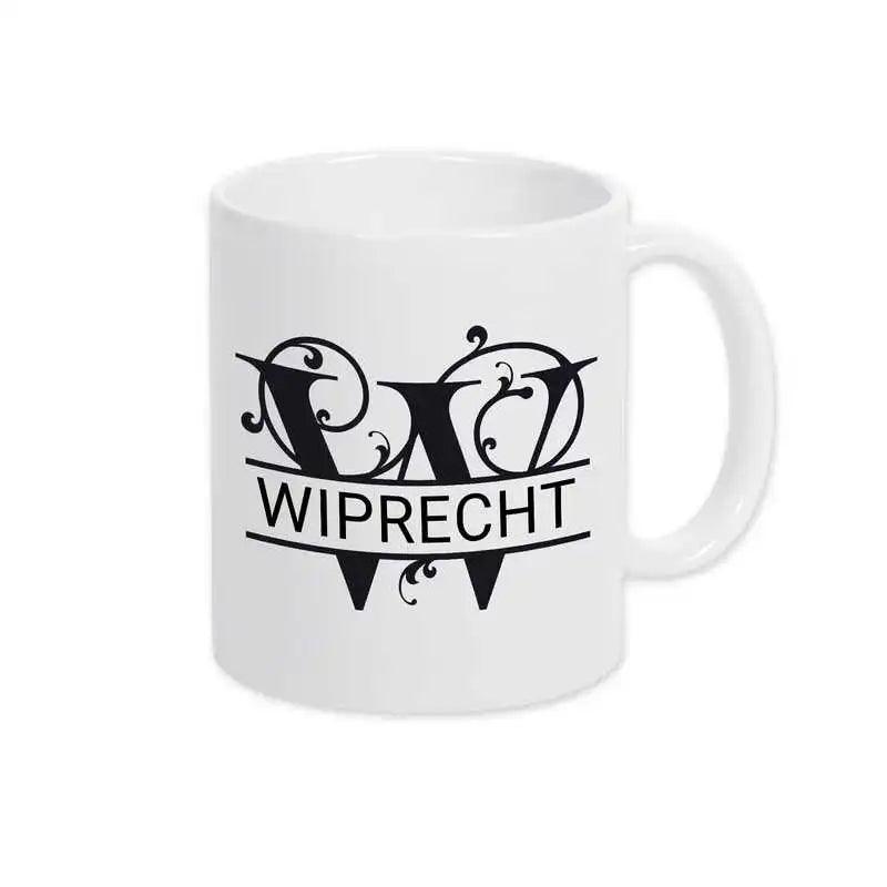 Keramik Tasse mit Namen | Motiv 1 | Wiprecht - Druckerino
