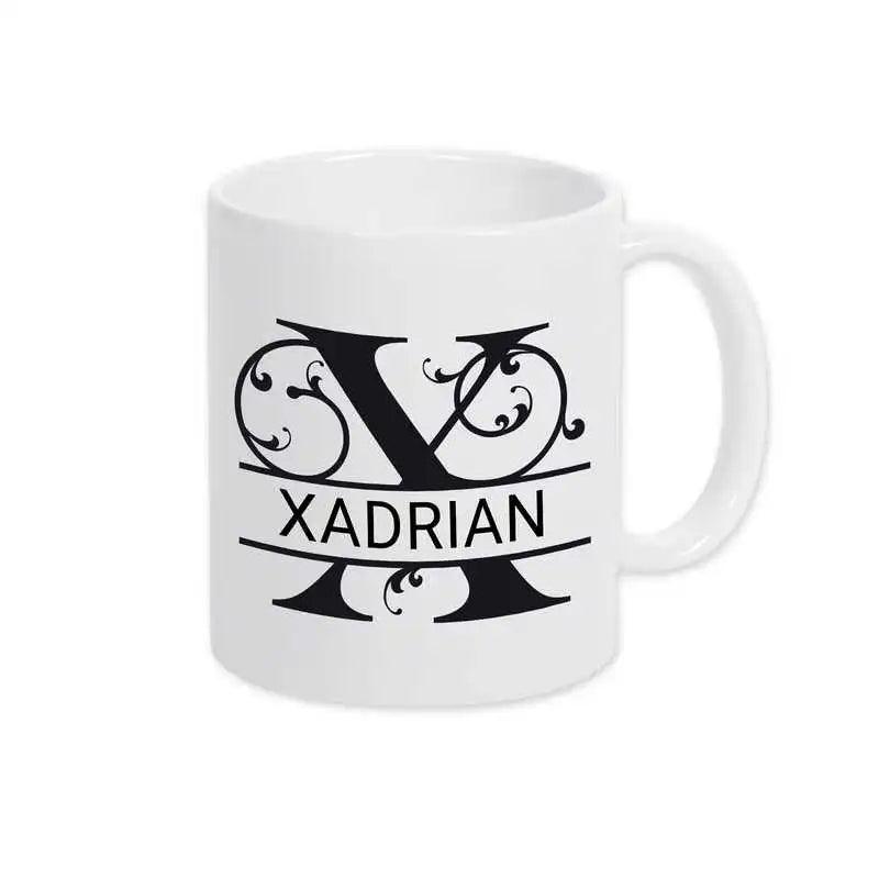 Keramik Tasse mit Namen | Motiv 1 | Xadrian - Druckerino