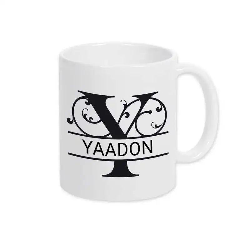 Keramik Tasse mit Namen | Motiv 1 | Yaadon - Druckerino