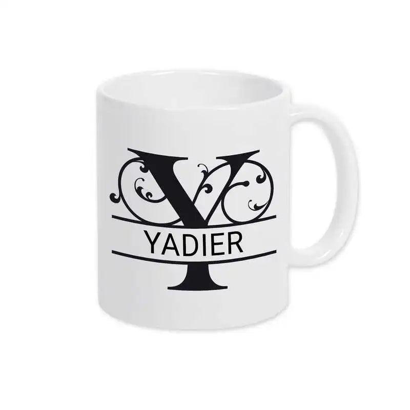 Keramik Tasse mit Namen | Motiv 1 | Yadier - Druckerino