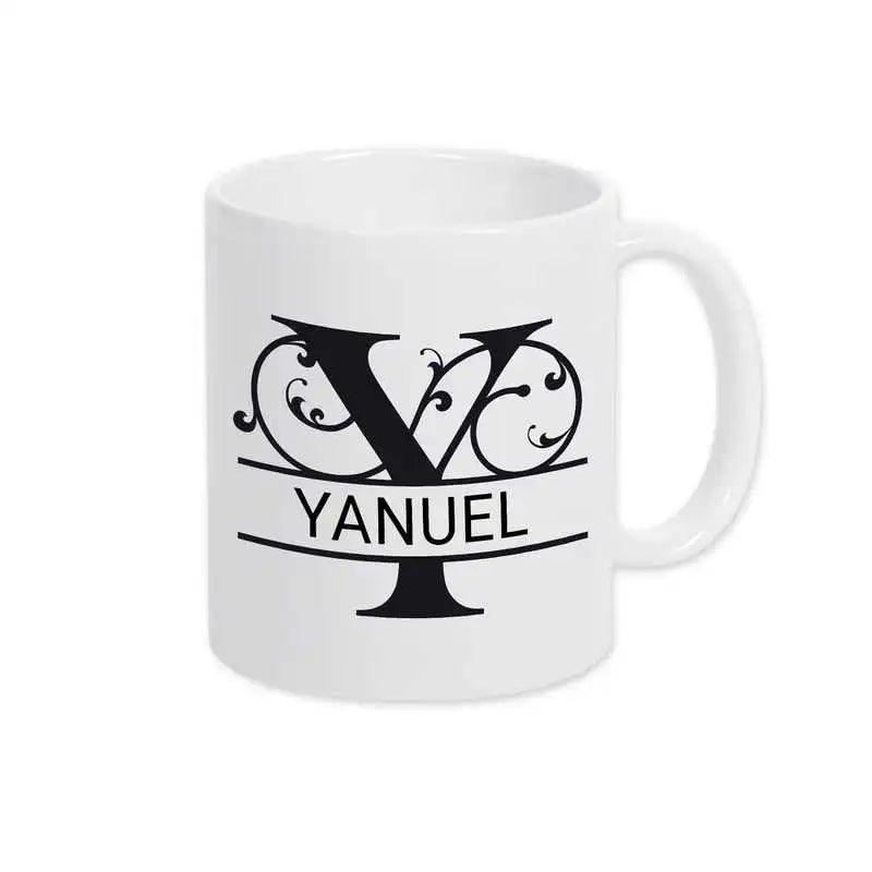 Keramik Tasse mit Namen | Motiv 1 | Yanuel - Druckerino