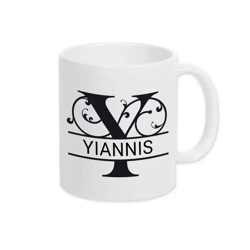 Keramik Tasse mit Namen | Motiv 1 | Yiannis - Druckerino