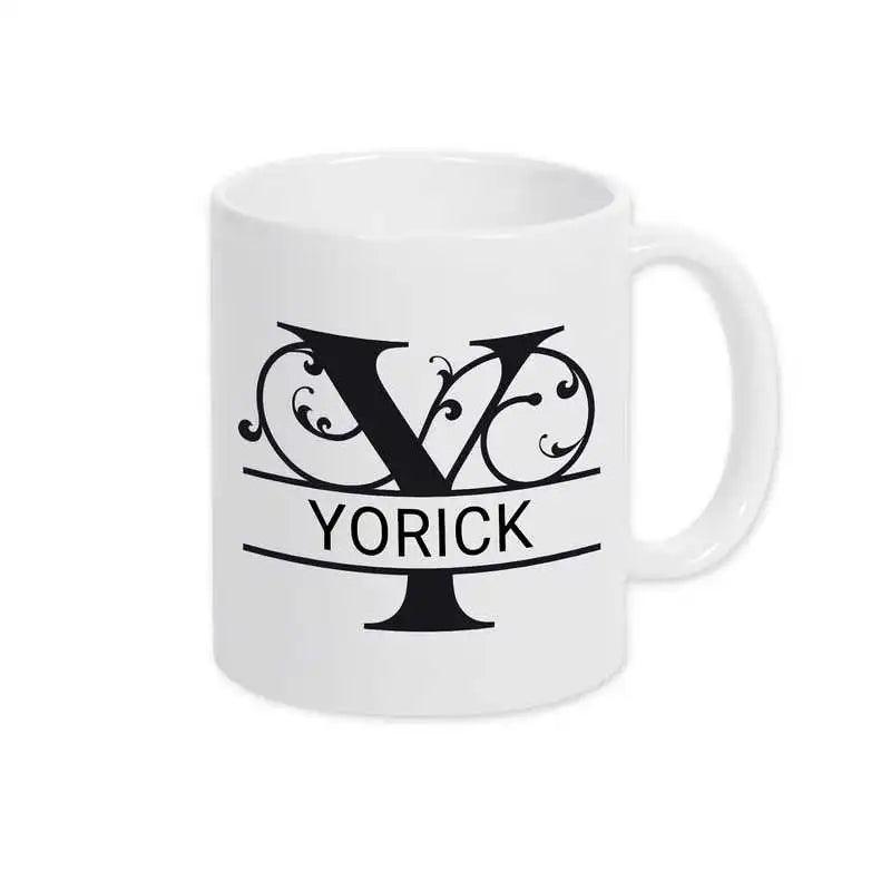 Keramik Tasse mit Namen | Motiv 1 | Yorick - Druckerino