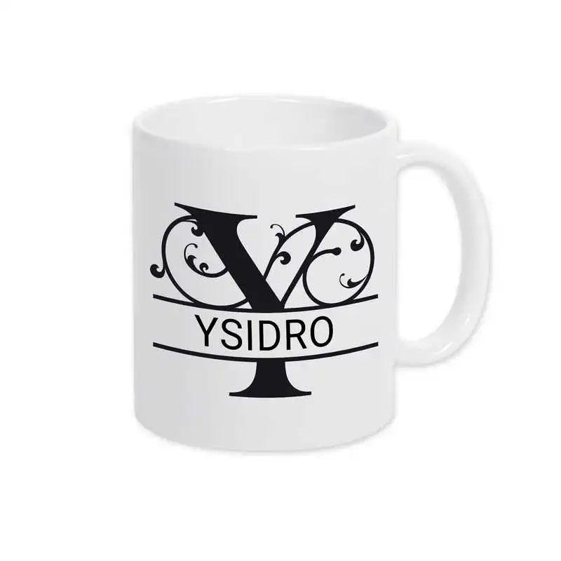 Keramik Tasse mit Namen | Motiv 1 | Ysidro - Druckerino