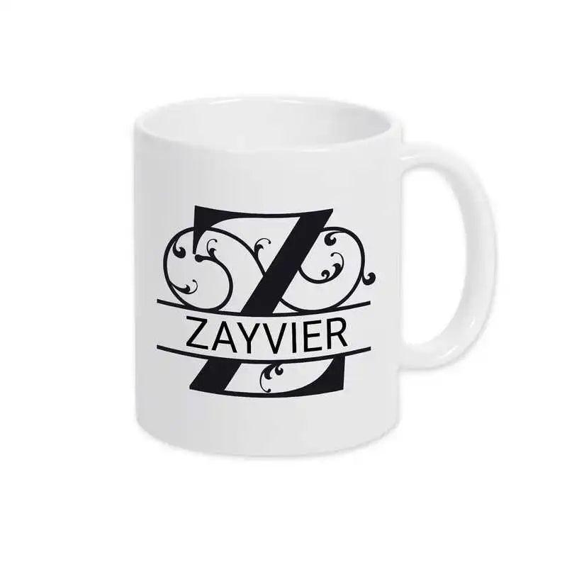 Keramik Tasse mit Namen | Motiv 1 | Zayvier - Druckerino