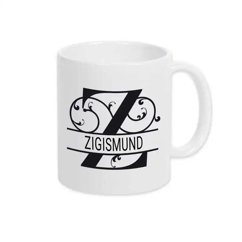 Keramik Tasse mit Namen | Motiv 1 | Zigismund - Druckerino