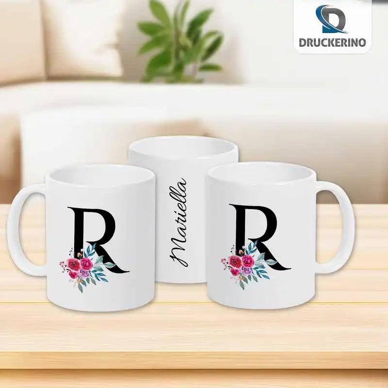 Keramik Tasse mit Namen | Motiv 2 | Rikke - Druckerino