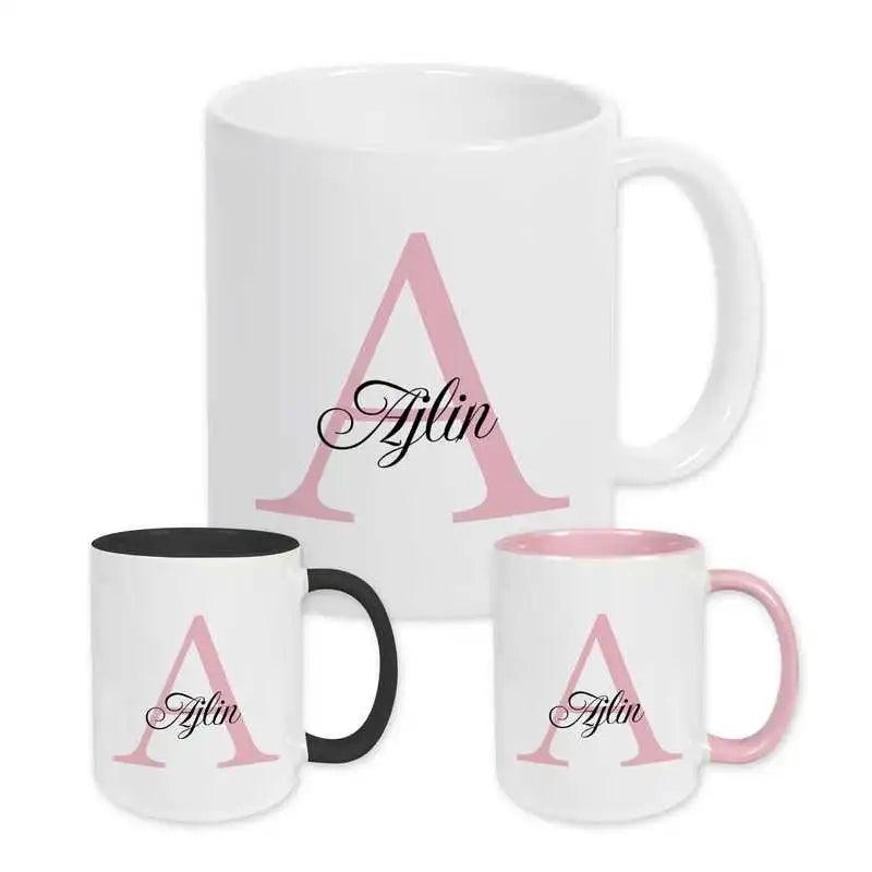 Keramik Tasse mit Namen | Motiv 3 | Ajlin - Druckerino