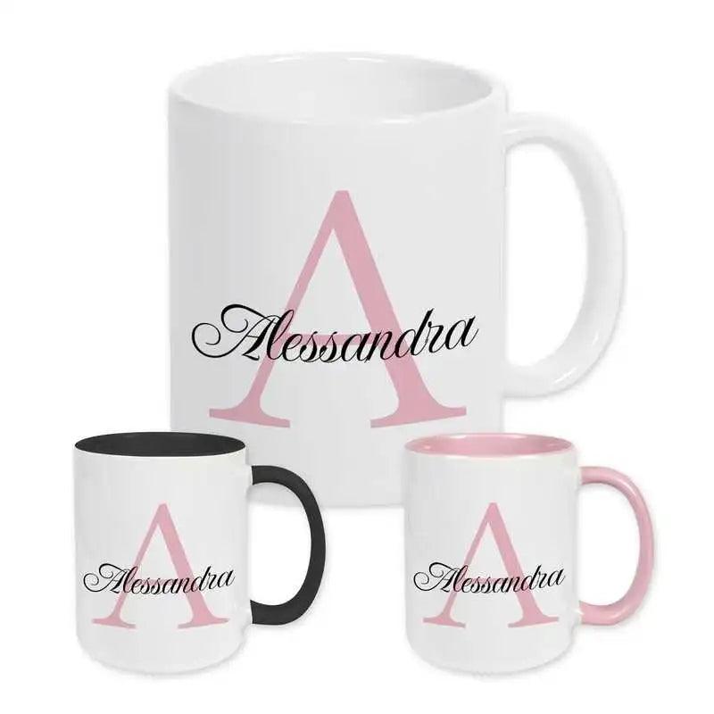 Keramik Tasse mit Namen | Motiv 3 | Alessandra - Druckerino
