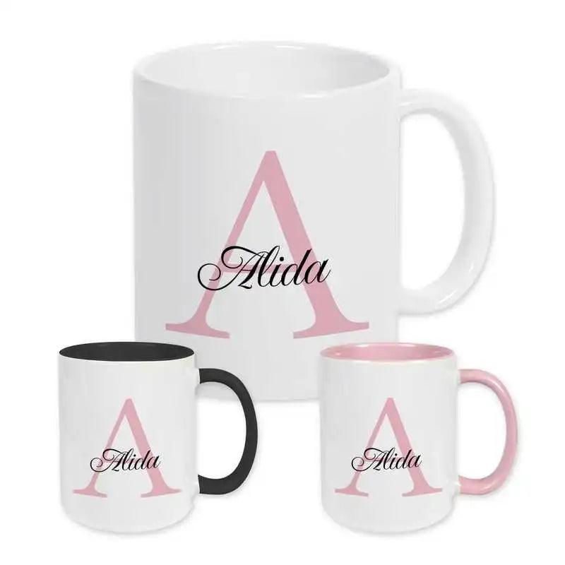 Keramik Tasse mit Namen | Motiv 3 | Alida - Druckerino