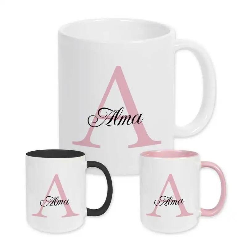 Keramik Tasse mit Namen | Motiv 3 | Alma - Druckerino