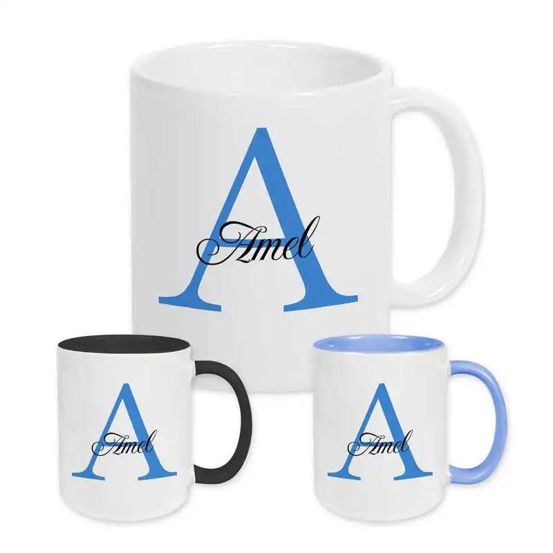 Keramik Tasse mit Namen | Motiv 3 | Amel - Druckerino