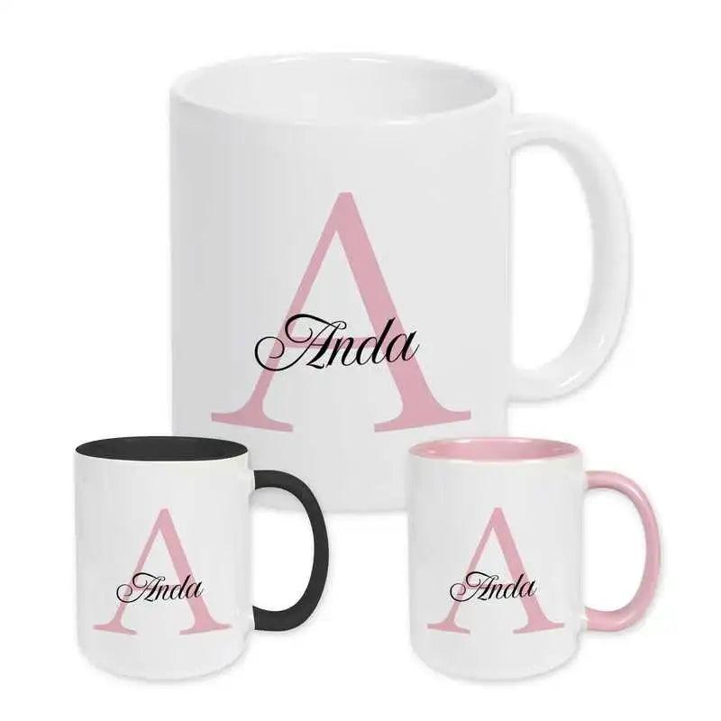 Keramik Tasse mit Namen | Motiv 3 | Anda - Druckerino