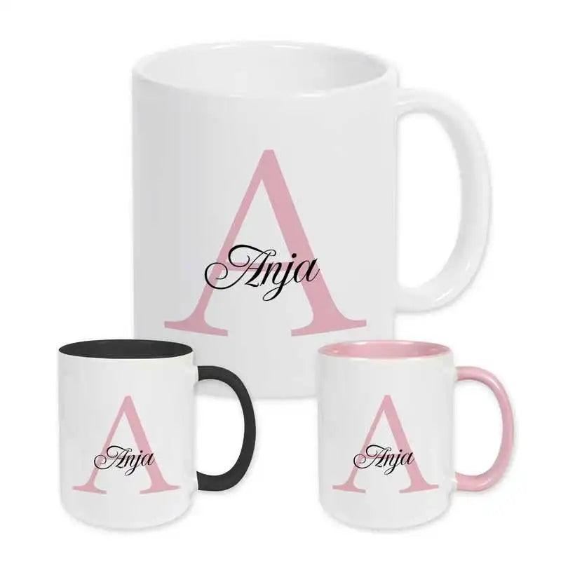 Keramik Tasse mit Namen | Motiv 3 | Anja - Druckerino