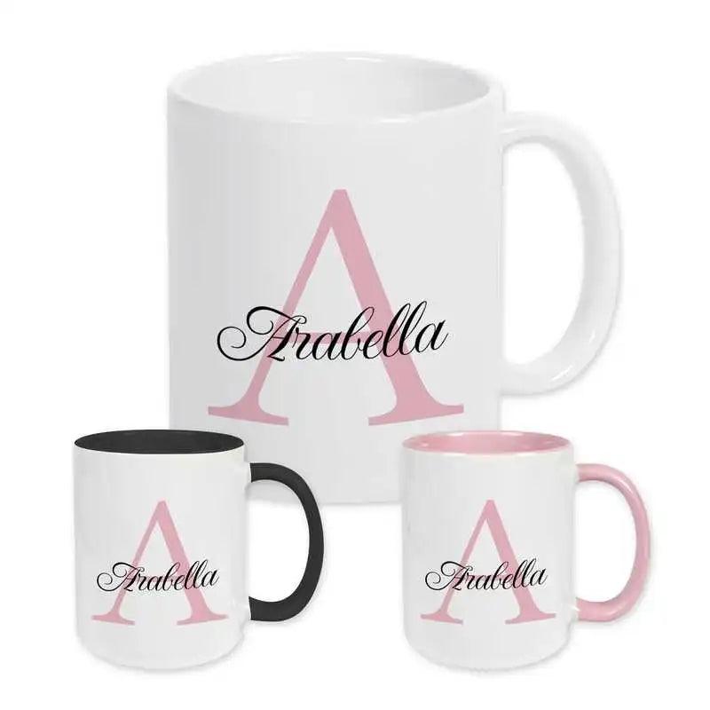 Keramik Tasse mit Namen | Motiv 3 | Arabella - Druckerino
