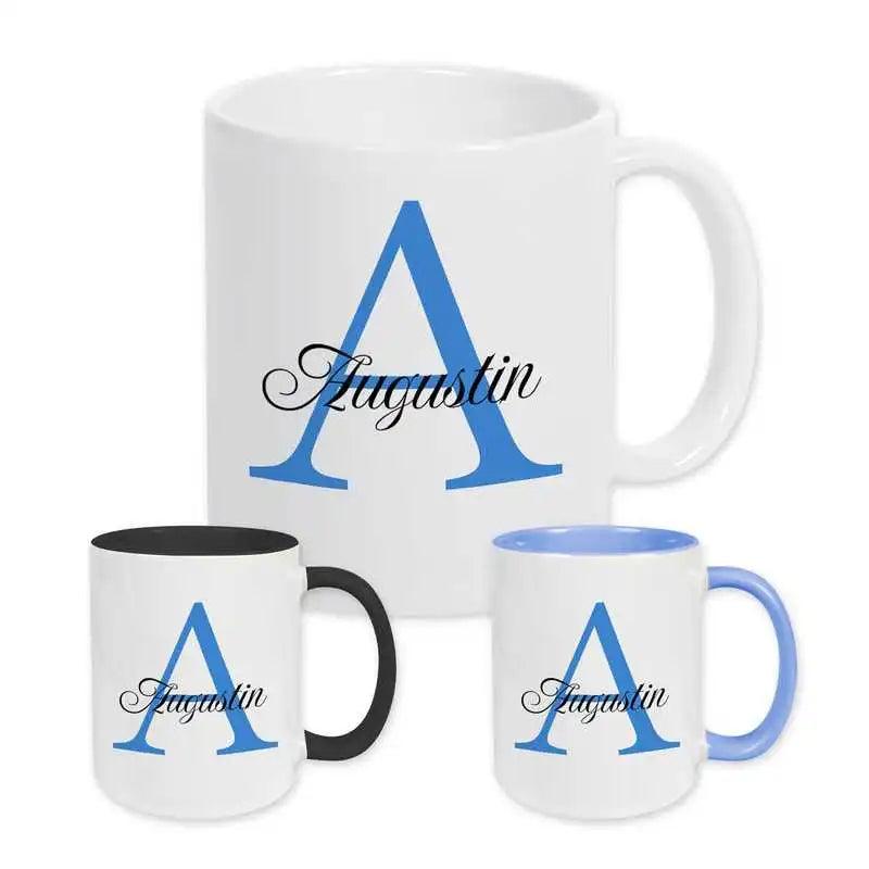 Keramik Tasse mit Namen | Motiv 3 | Augustin - Druckerino
