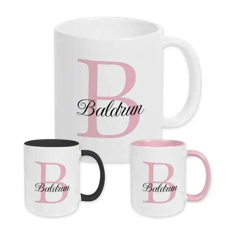 Keramik Tasse mit Namen | Motiv 3 | Baldrun - Druckerino