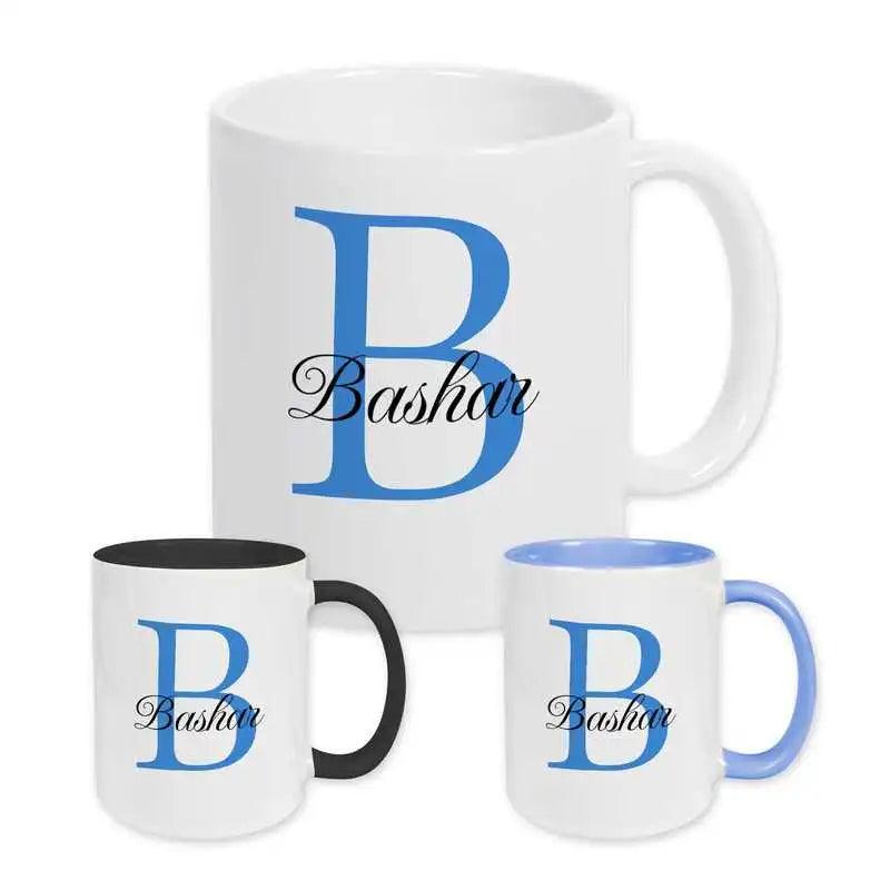 Keramik Tasse mit Namen | Motiv 3 | Bashar - Druckerino