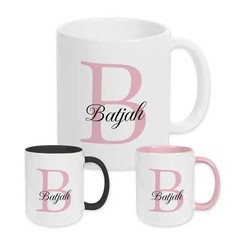 Keramik Tasse mit Namen | Motiv 3 | Batjah - Druckerino