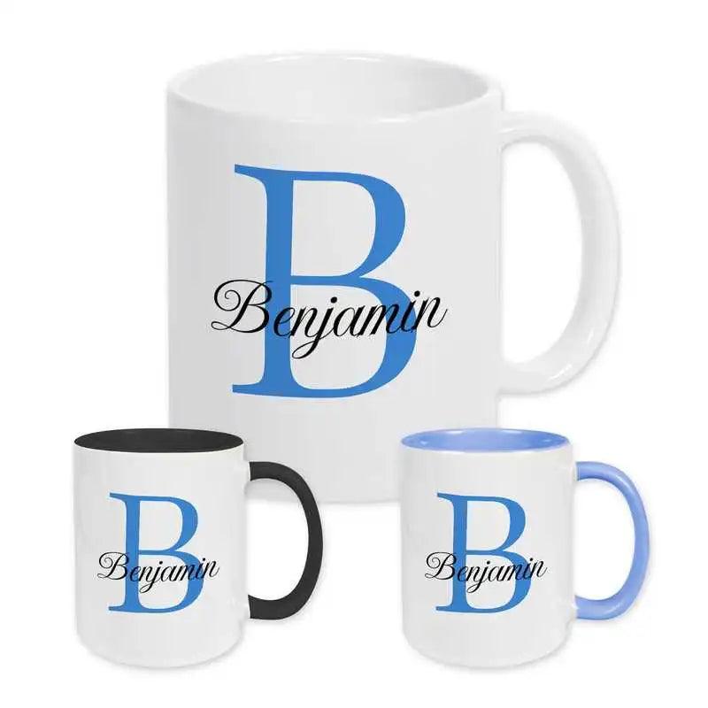 Keramik Tasse mit Namen | Motiv 3 | Benjamin - Druckerino