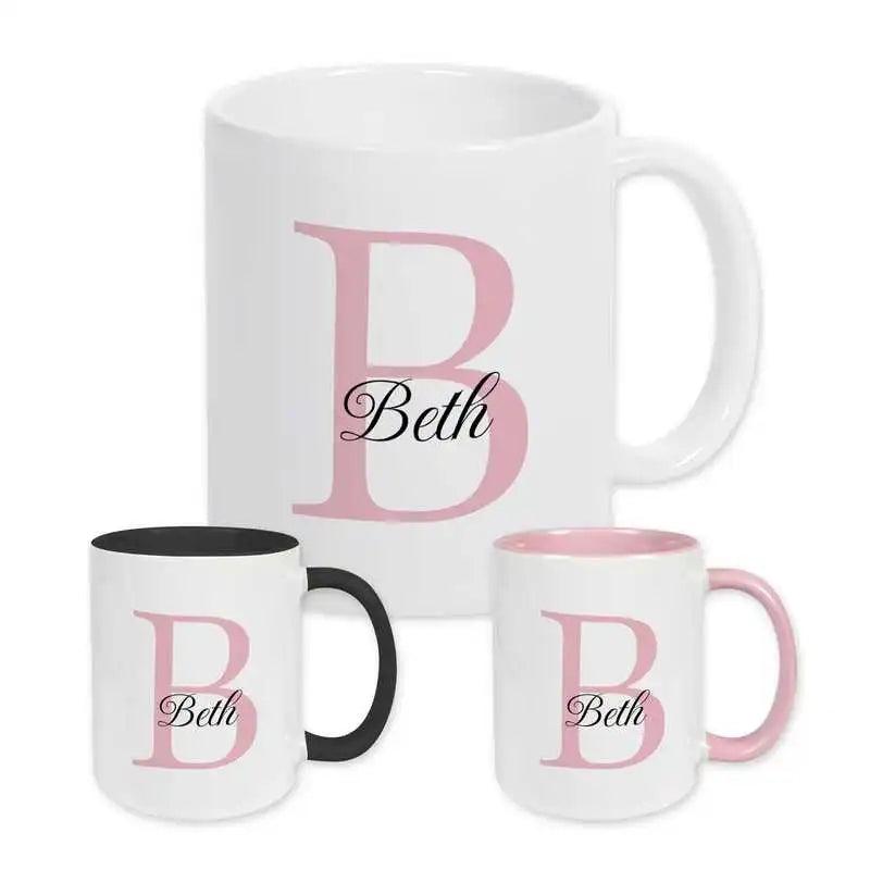 Keramik Tasse mit Namen | Motiv 3 | Beth - Druckerino