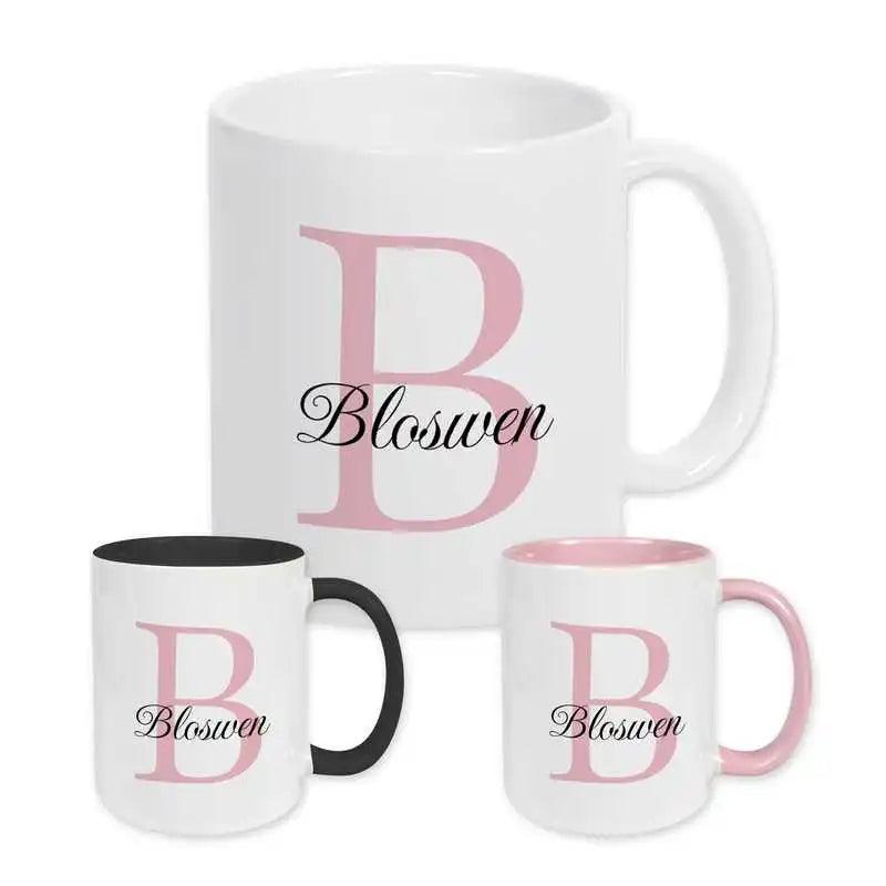 Keramik Tasse mit Namen | Motiv 3 | Bloswen - Druckerino