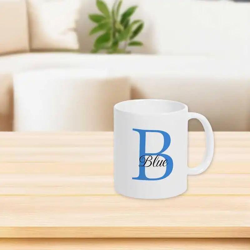 Keramik Tasse mit Namen | Motiv 3 | Blue - Druckerino