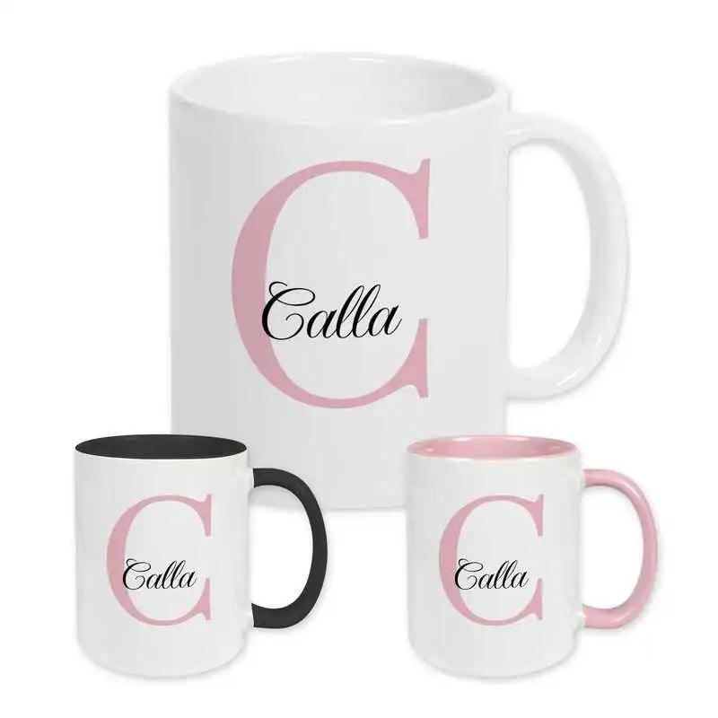 Keramik Tasse mit Namen | Motiv 3 | Calla - Druckerino