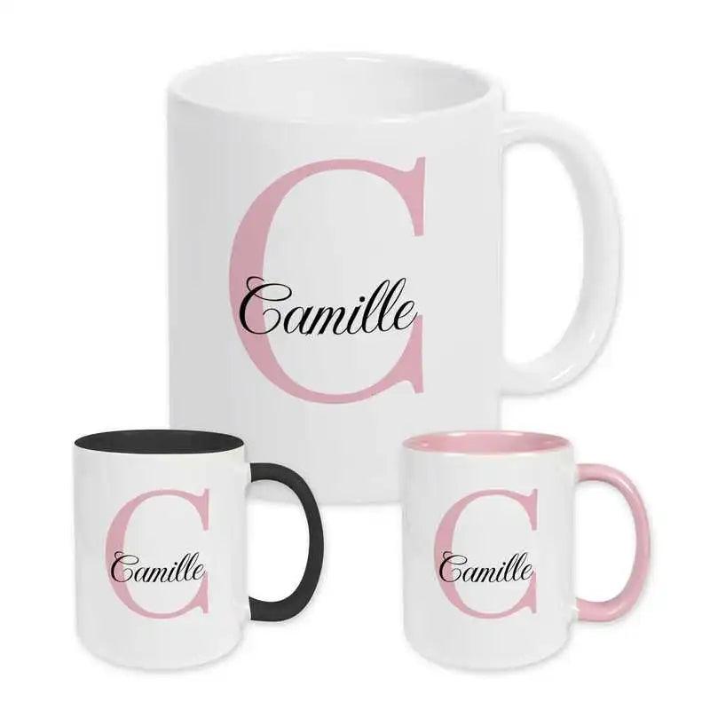 Keramik Tasse mit Namen | Motiv 3 | Camille - Druckerino