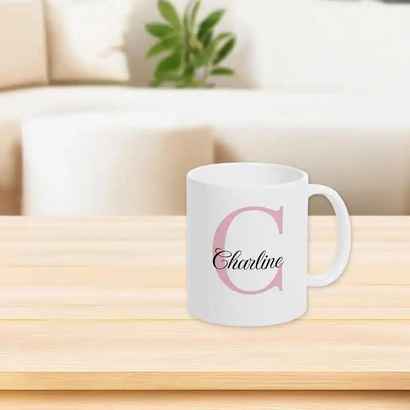 Keramik Tasse mit Namen | Motiv 3 | Charline - Druckerino