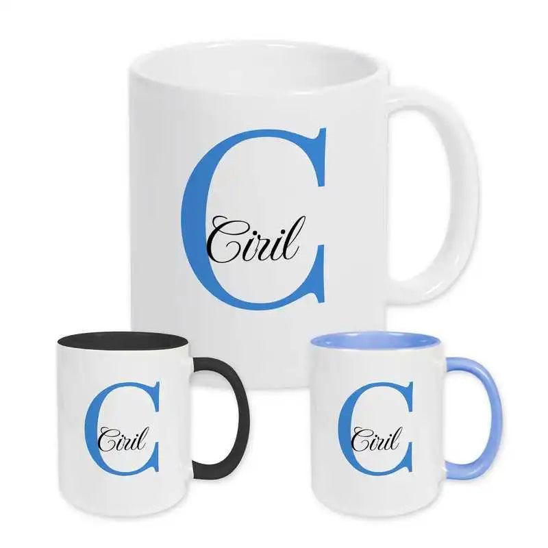Keramik Tasse mit Namen | Motiv 3 | Ciril - Druckerino