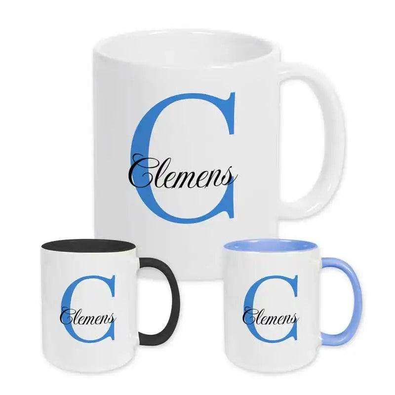 Keramik Tasse mit Namen | Motiv 3 | Clemens - Druckerino