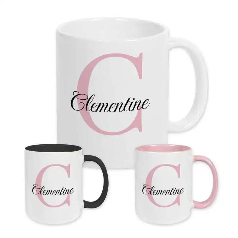 Keramik Tasse mit Namen | Motiv 3 | Clementine - Druckerino